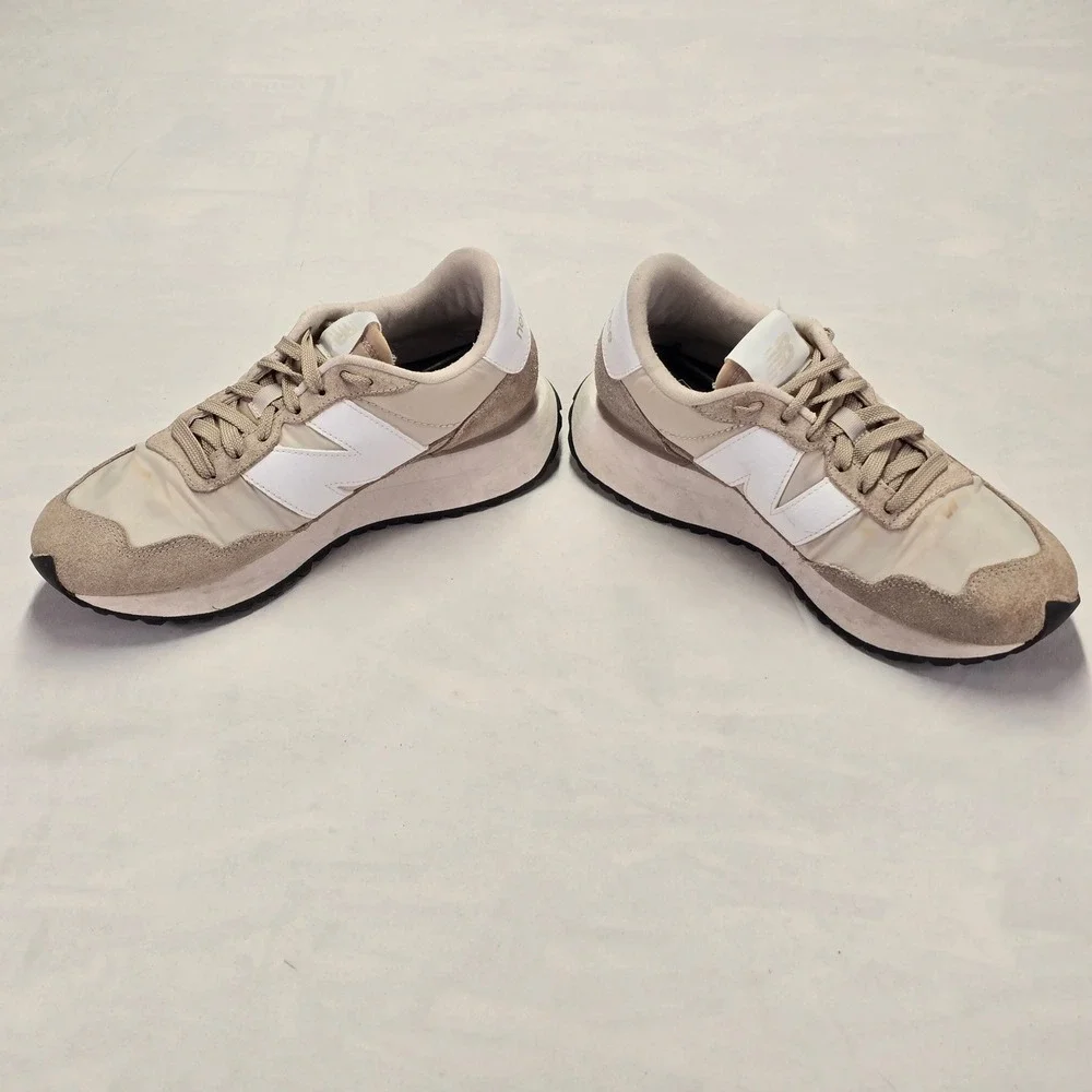 New Balance 237 Casual Fashion Sneakers Beige White Womens Athletic Shoes Size 8